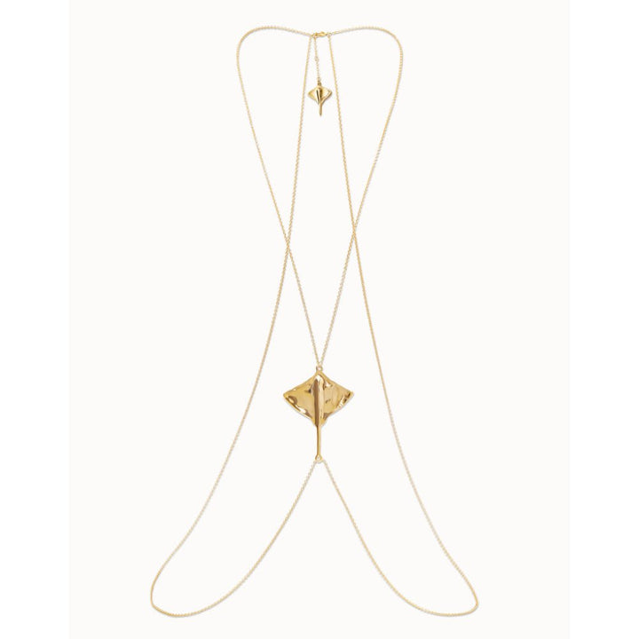Unode50 18K Gold Plated Manta Ray Body Chain - MococoUNOde50COL1932-U-18KNecklace