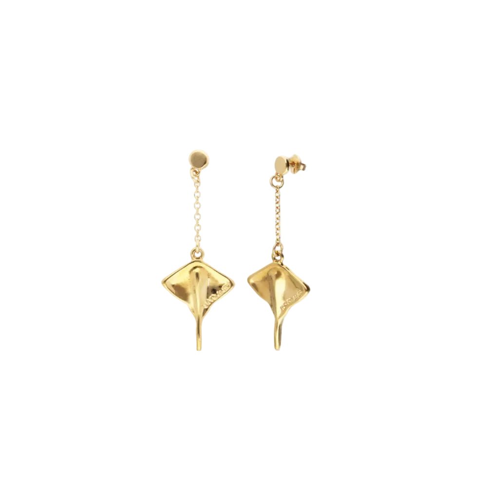 Unode50 18K Gold Plated Manta Ray Shaped Drop Earrings - MococoUNOde50PEN1009ORO0000UEarrings