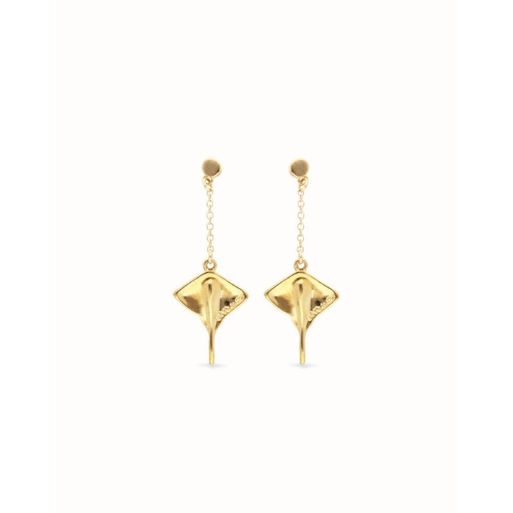 Unode50 18K Gold Plated Manta Ray Shaped Drop Earrings - MococoUNOde50PEN1009ORO0000UEarrings