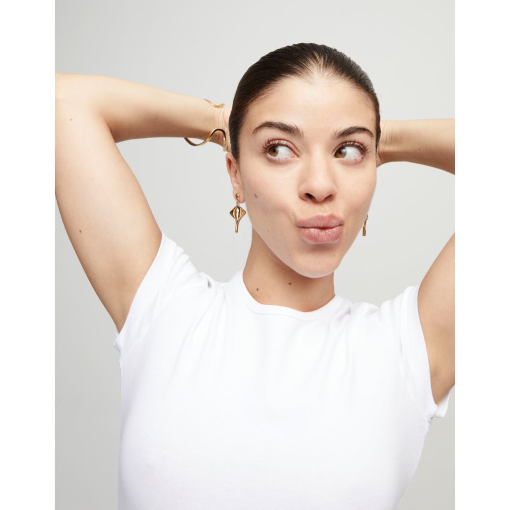 Unode50 18K Gold Plated Manta Ray - Shaped Drop Earrings - MococoUNOde50PEN0956-U-18KEarrings