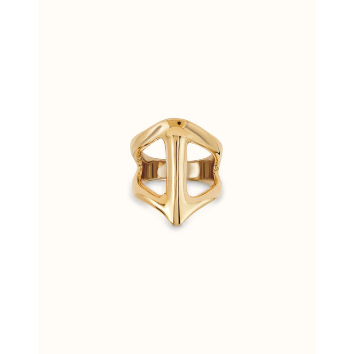Unode50 18K Gold Plated Manta Ray - Shaped Ring image