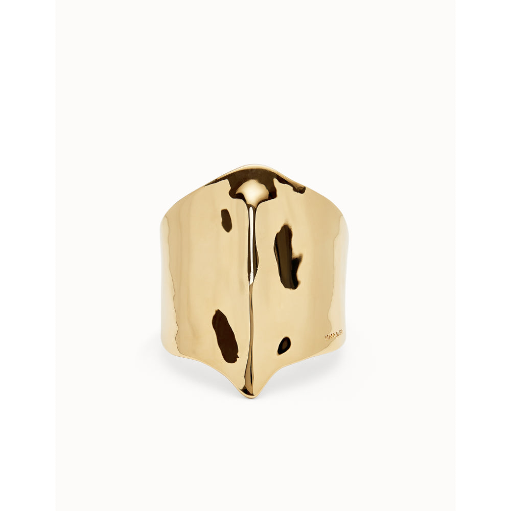 Unode50 18K Gold Plated Manta Ray Structure Bangle Bracelet image