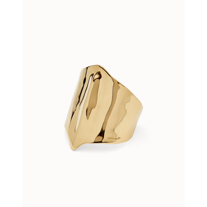 Unode50 18K Gold Plated Manta Ray Structure Bangle Bracelet image 2