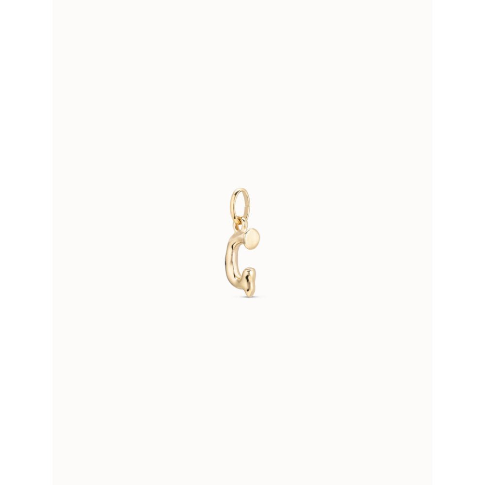 Unode50 18K Gold Plated Medium G Initial Charm - MococoUNOde50CHA0033-18KCharms