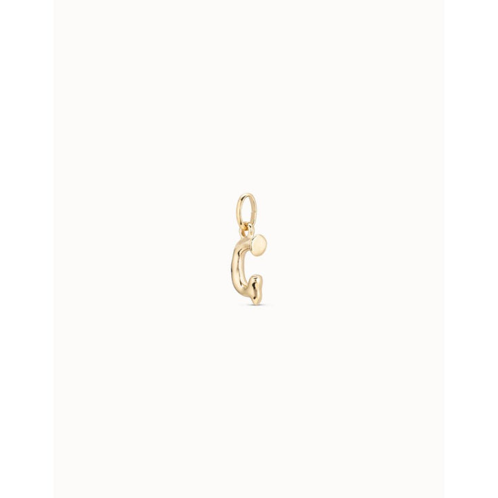 Unode50 18K Gold Plated Medium G Initial Charm - MococoUNOde50CHA0033-18KCharms and Links