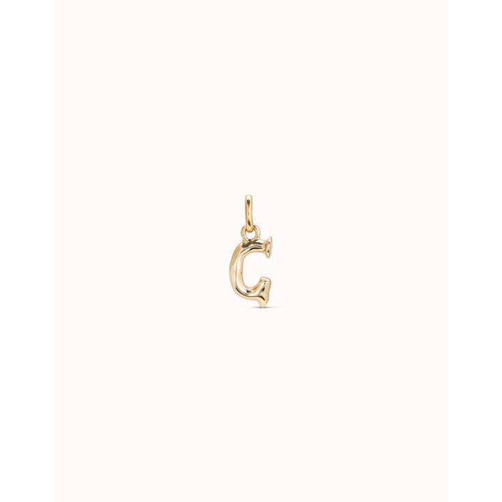Unode50 18K Gold Plated Medium G Initial Charm - MococoUNOde50CHA0033-18KCharms