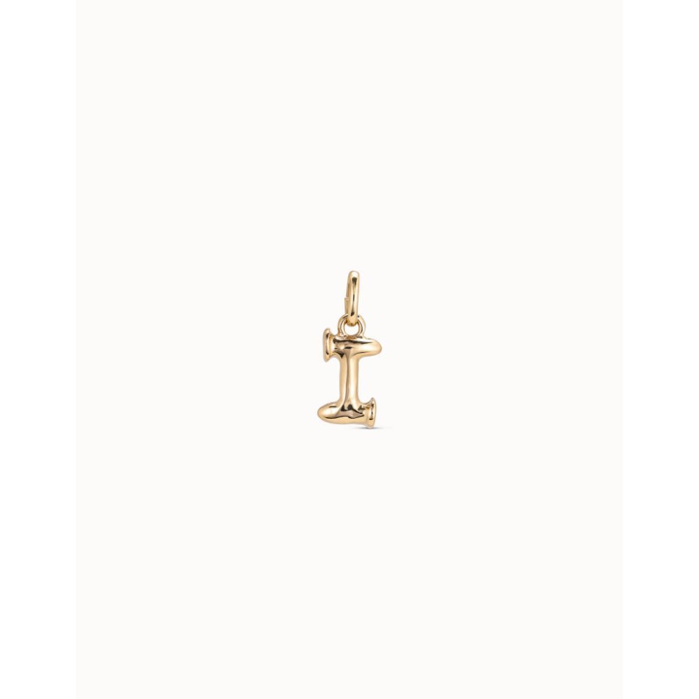 Unode50 18K Gold Plated Medium I Initial Charm - MococoUNOde50CHA0035-18KCharms