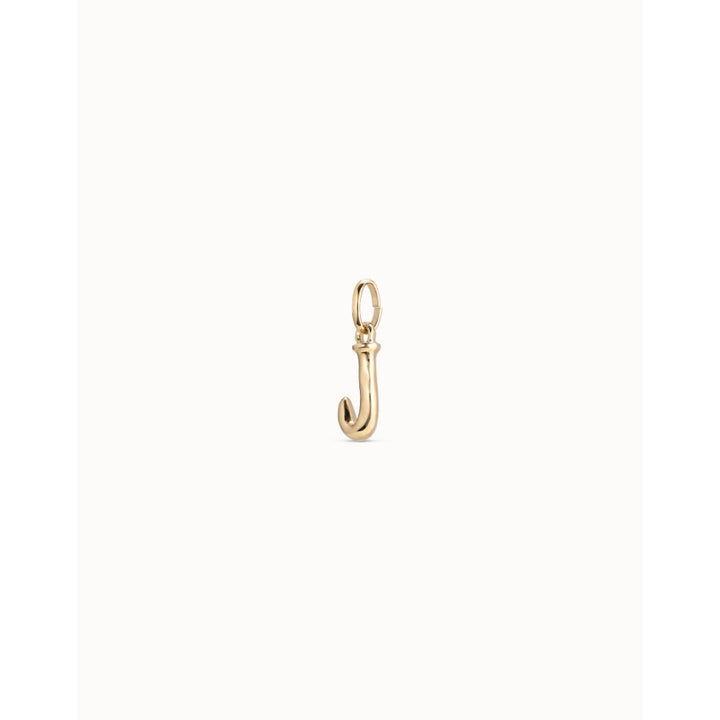Unode50 18K Gold Plated Medium J Initial Charm - MococoUNOde50CHA0036-18KCharms