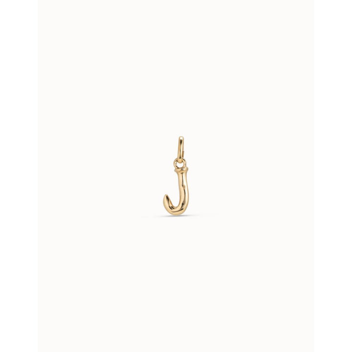 Unode50 18K Gold Plated Medium J Initial Charm - MococoUNOde50CHA0036-18KCharms