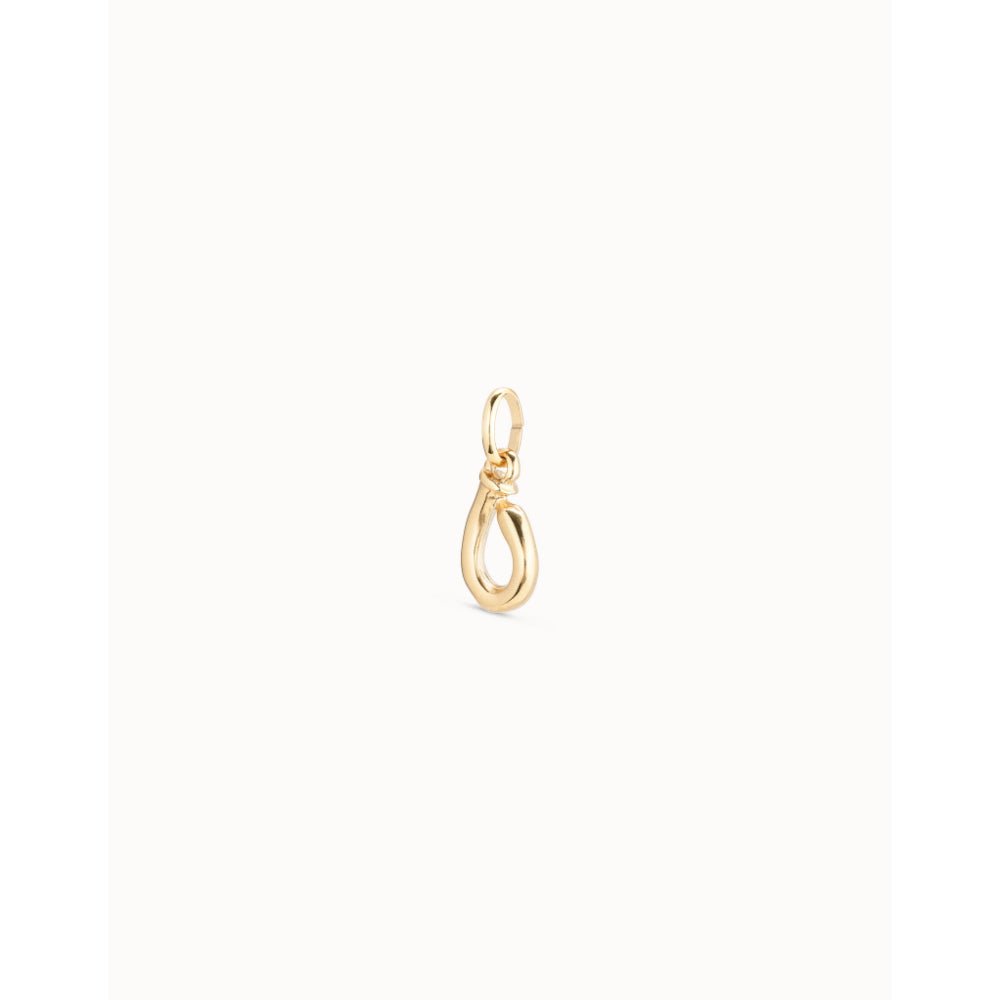 Unode50 18K Gold Plated Medium O Initial Charm - MococoUNOde50CHA0041-18KCharms and Links