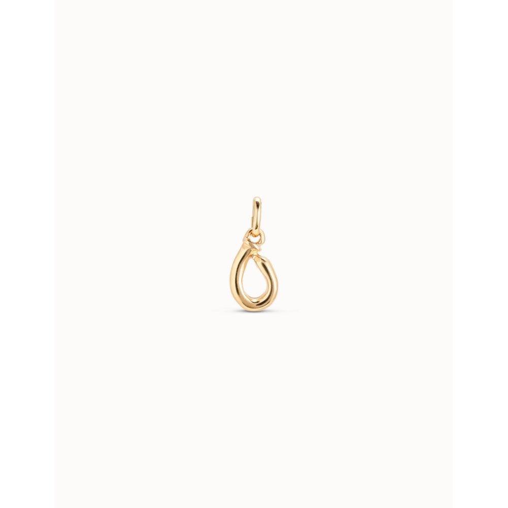 Unode50 18K Gold Plated Medium O Initial Charm - MococoUNOde50CHA0041-18KCharms and Links