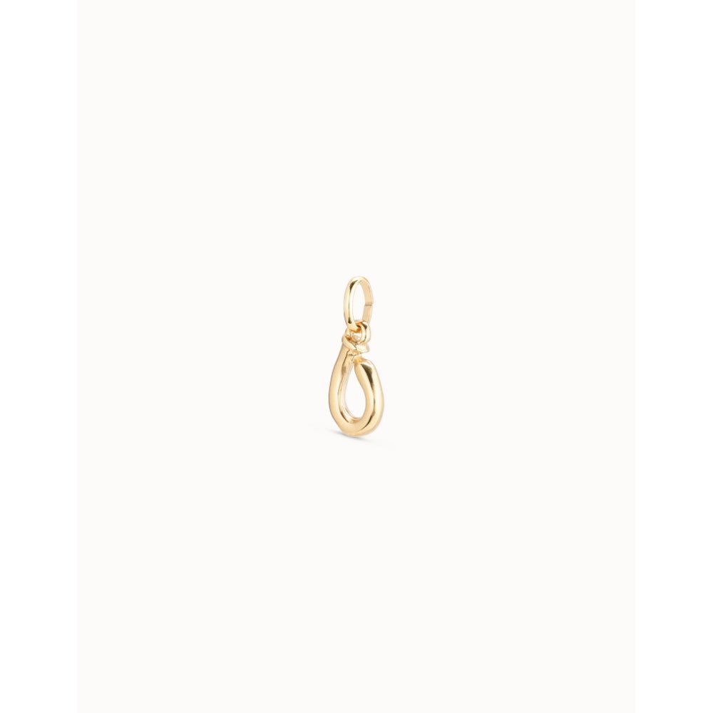 Unode50 18K Gold Plated Medium O Initial Charm - MococoUNOde50CHA0041-18KCharms