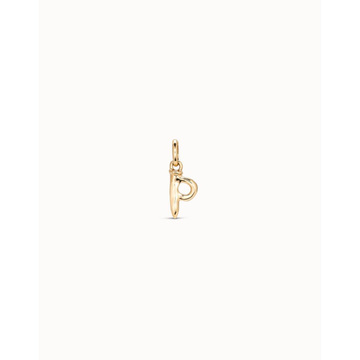 Unode50 18K Gold Plated Medium P Initial Charm - MococoUNOde50CHA0042-18KCharms and Links