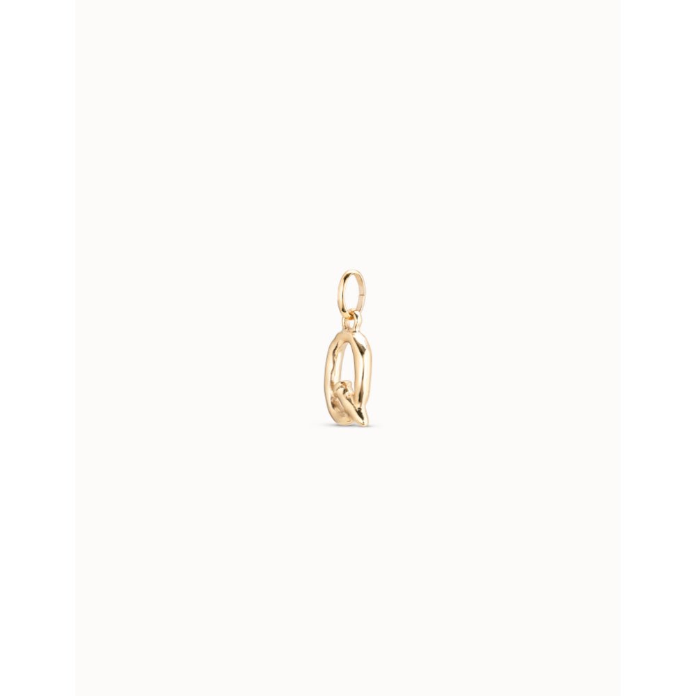 Unode50 18K Gold Plated Medium Q Initial Charm - MococoUNOde50CHA0043-18KCharms and Links