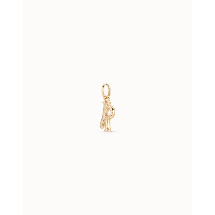 Unode50 18K Gold Plated Medium R Initial Charm - MococoUNOde50CHA0044-18KCharms and Links