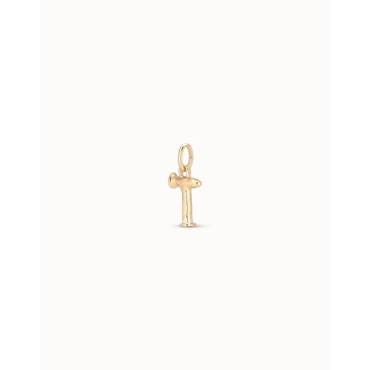 Unode50 18K Gold Plated Medium T Initial Charm - MococoUNOde50CHA0046-18KCharms