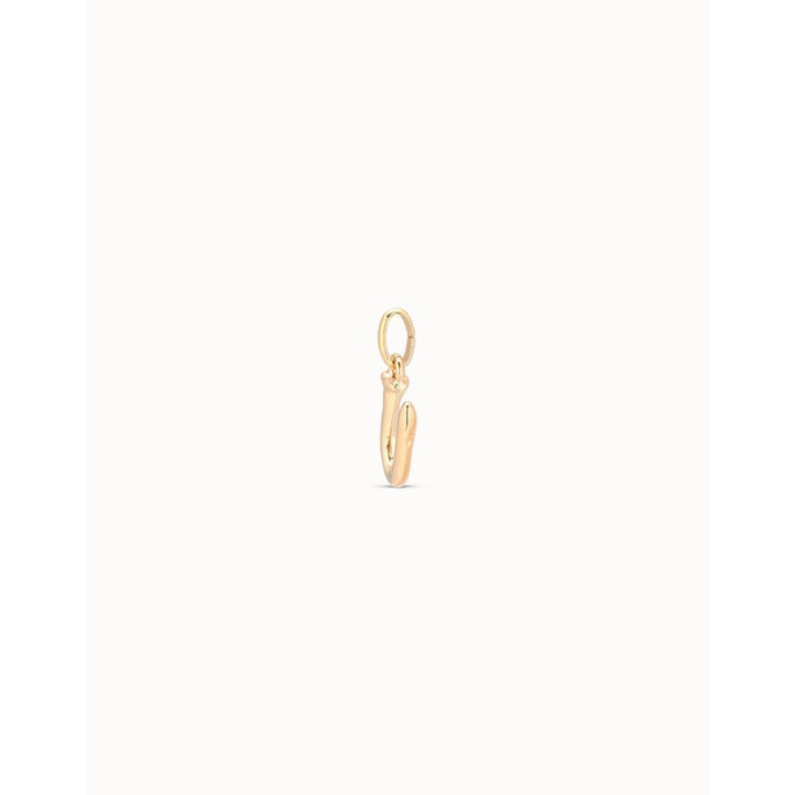 Unode50 18K Gold Plated Medium U Initial Charm - MococoUNOde50CHA0047ORO0000UCharms