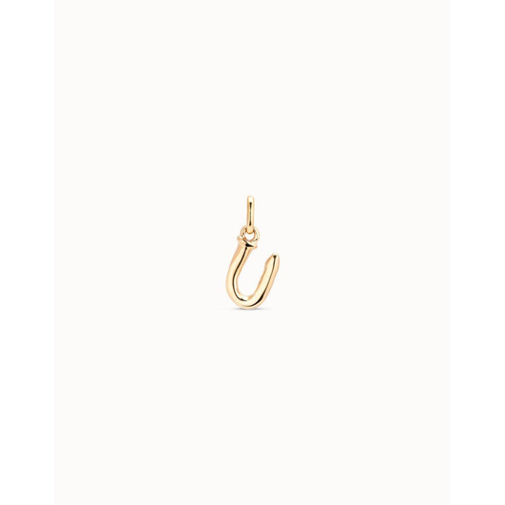 Unode50 18K Gold Plated Medium U Initial Charm - MococoUNOde50CHA0047ORO0000UCharms