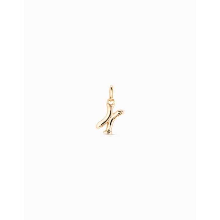Unode50 18K Gold Plated Medium X Initial Charm - MococoUNOde50CHA0050-18KCharms