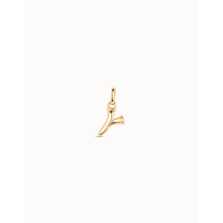 Unode50 18K Gold Plated Medium Y Initial Charm - MococoUNOde50CHA0051-18KCharms