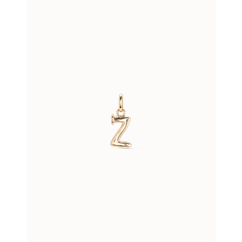 Unode50 18K Gold Plated Medium Z Initial Charm - MococoUNOde50CHA0052-18KCharms