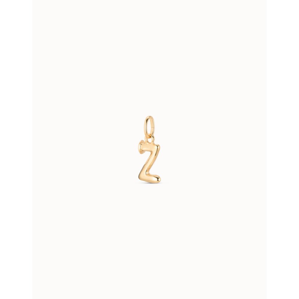Unode50 18K Gold Plated Medium Z Initial Charm - MococoUNOde50CHA0052-18KCharms