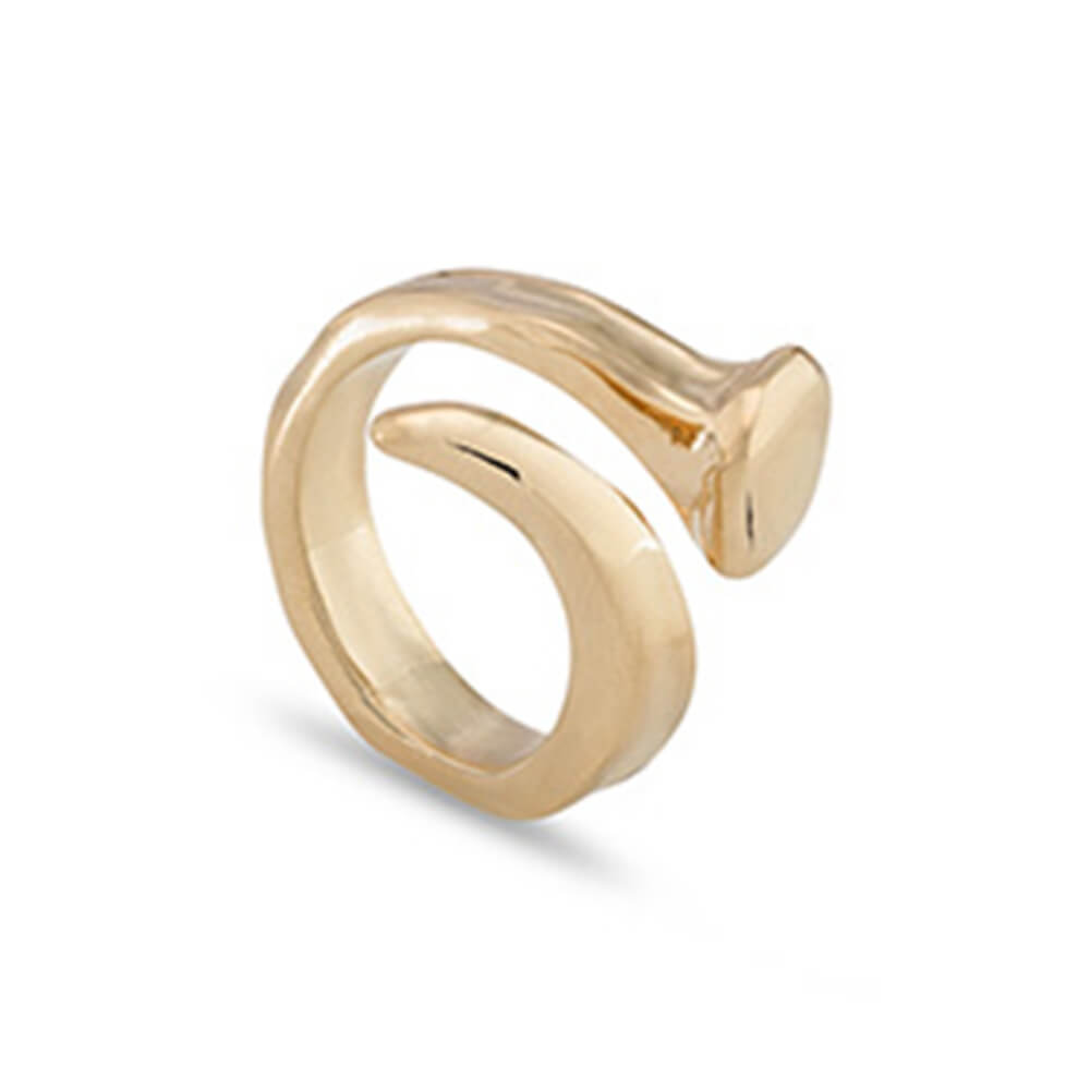 UNOde50 18K Gold - Plated Nail Ring - MococoUNOde50ANI0456ORO0000LRings