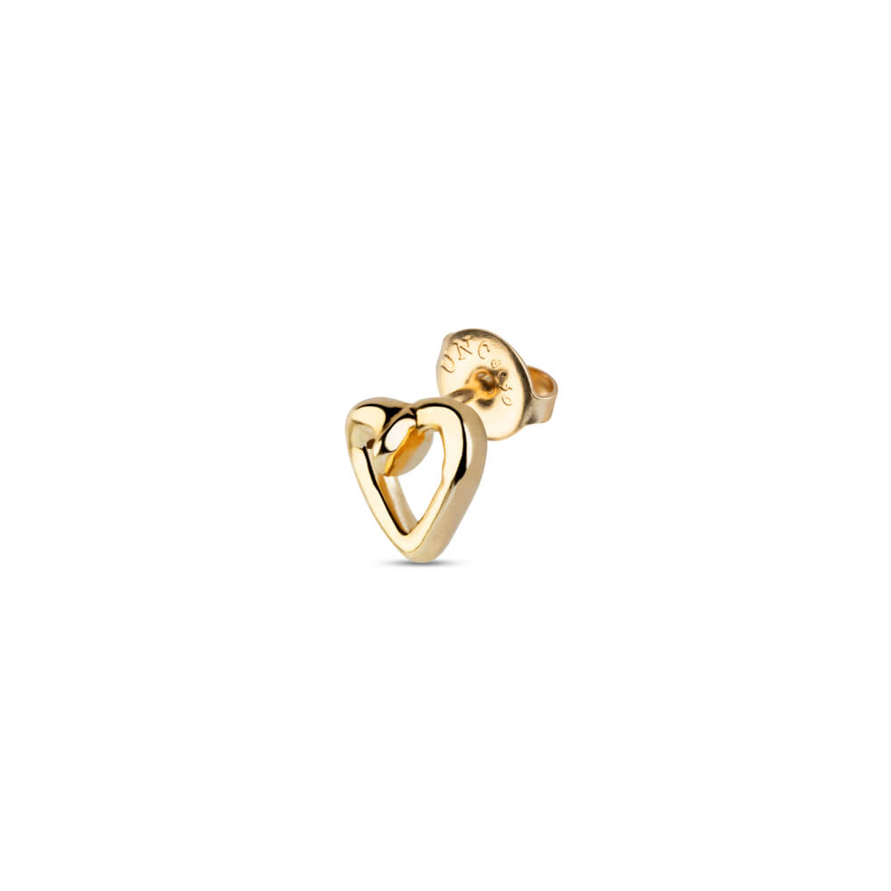 UNOde50 18K Gold - Plated ''Nailed Heart'' Piercing - MococoUNOde50PIE0010ORO0000UEarrings