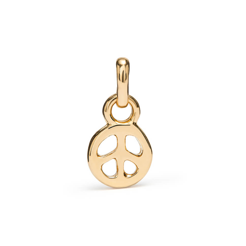 UNOde50 18K Gold - Plated Peace Symbol Charm - MococoUNOde50CHA0254ORO0000UCharms