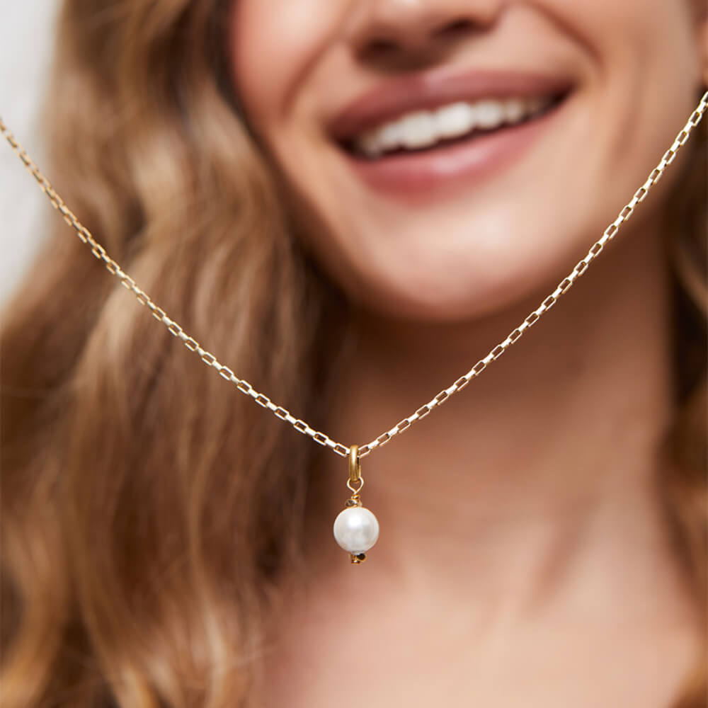 UNOde50 18K Gold Plated Pearl Charm - MococoUNOde50CHA0266ORO0000UCharms