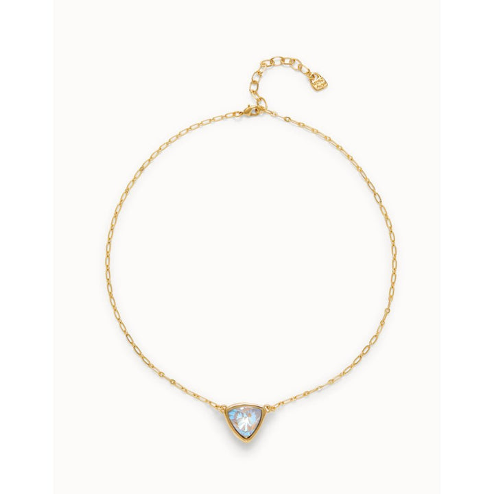 Unode50 18K Gold Plated Pendant Chain Link Multicolor Crystal Necklace - MococoUNOde50COL2009-18KNecklaces