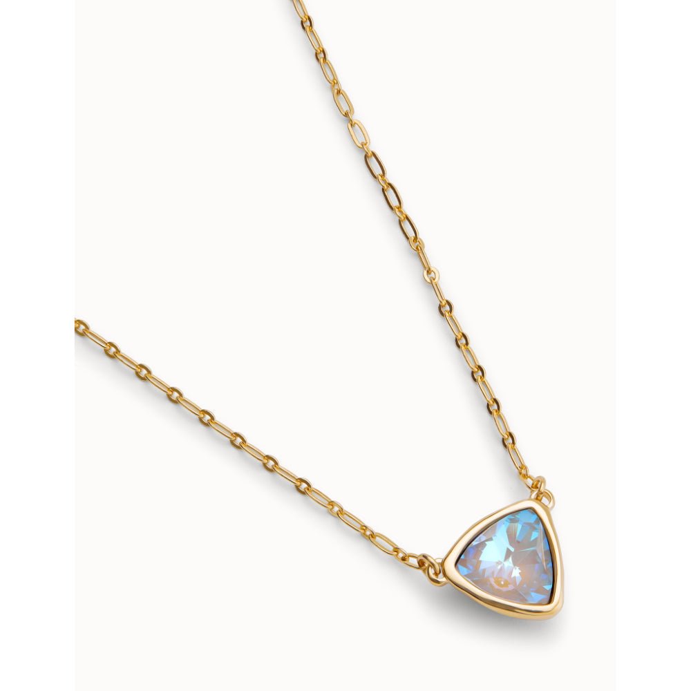 Unode50 18K Gold Plated Pendant Chain Link Multicolor Crystal Necklace - MococoUNOde50COL2009-18KNecklace