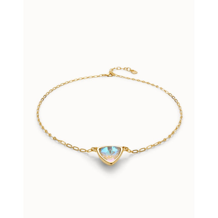 Unode50 18K Gold Plated Pendant Chain Link Multicolor Crystal Necklace - MococoUNOde50COL2009-18KNecklace