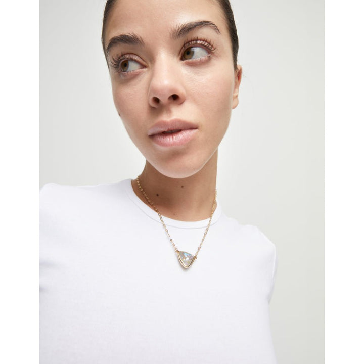 Unode50 18K Gold Plated Pendant Chain Link Multicolor Crystal Necklace - MococoUNOde50COL2009-18KNecklaces
