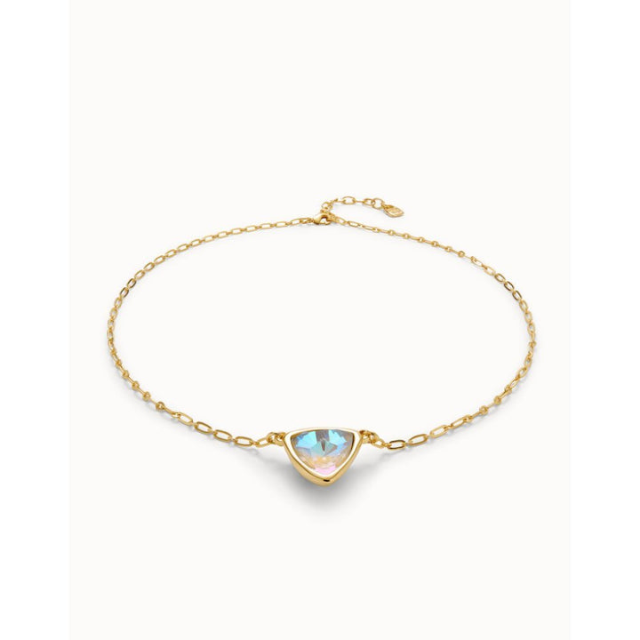 Unode50 18K Gold Plated Pendant Chain Link Multicolor Crystal Necklace - MococoUNOde50COL2009-18KNecklaces