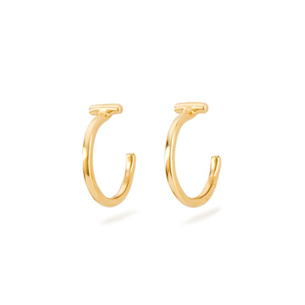 UNOde50 18K Gold - Plated Round Earrings - MococoUNOde50PEN0687ORO0000UEarrings