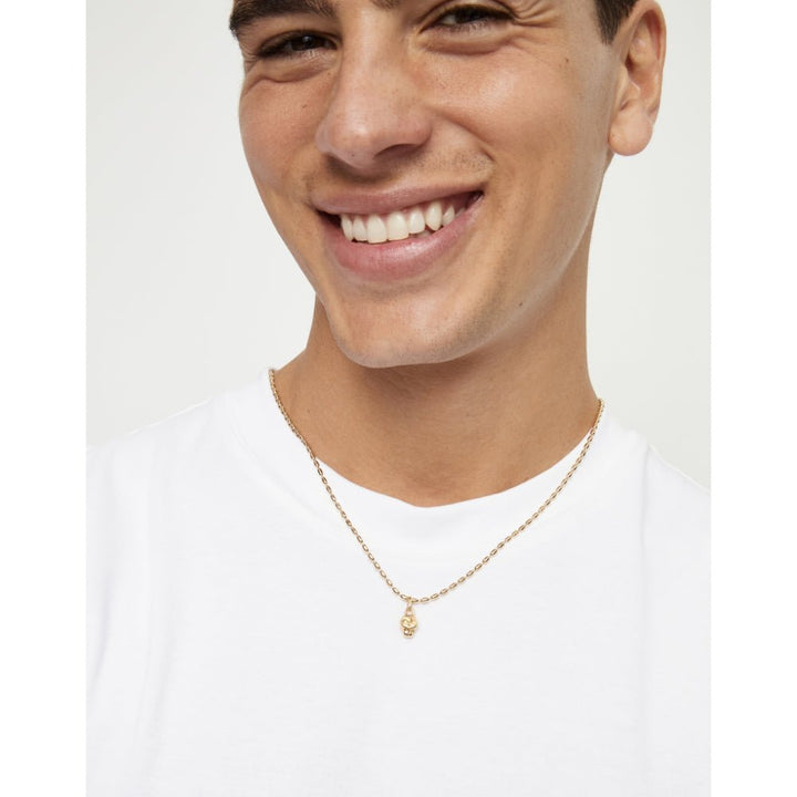 Unode50 18K Gold Plated Skull Shaped Charm - MococoUNOde50CHA0299-18KCharms and Links