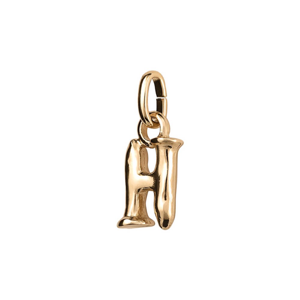 UNOde50 18K Gold - Plated Small Letter H Charm - MococoUNOde50CHA0280ORO0000UCharms