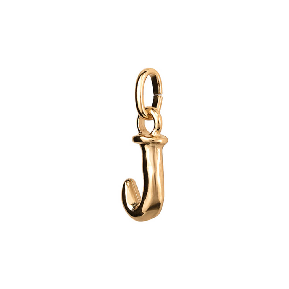 UNOde50 18K Gold - Plated Small Letter J Charm - MococoUNOde50CHA0282ORO0000UCharms
