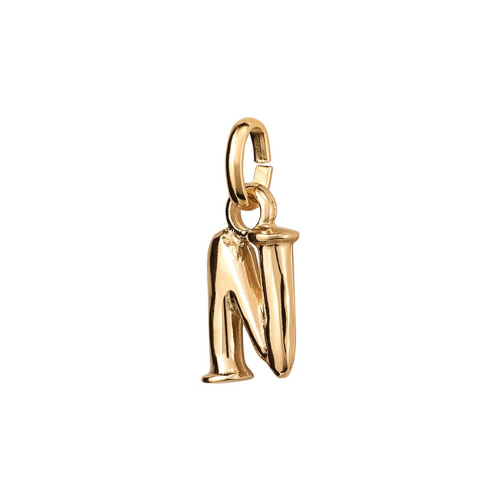 UNOde50 18K Gold - Plated Small Letter N Charm - MococoUNOde50CHA0286ORO0000UCharms