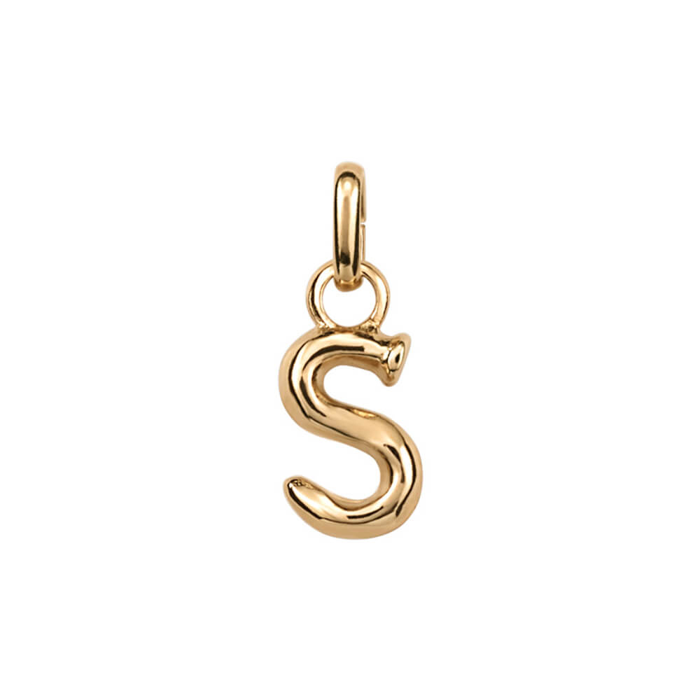 UNOde50 18K Gold - Plated Small Letter S Charm - MococoUNOde50CHA0291ORO0000UCharms