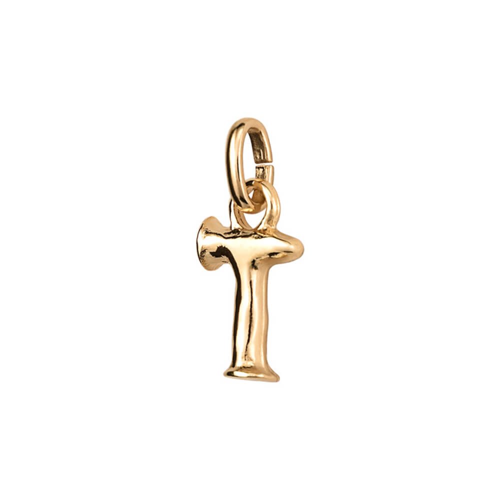 UNOde50 18K Gold - Plated Small Letter T Charm - MococoUNOde50CHA0292ORO0000UCharms