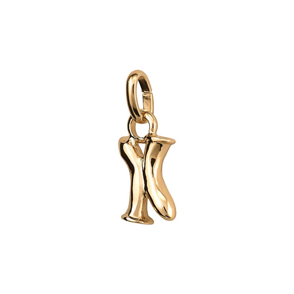 UNOde50 18K Gold - Plated Small Letter X Charm - MococoUNOde50CHA0296ORO0000UCharms