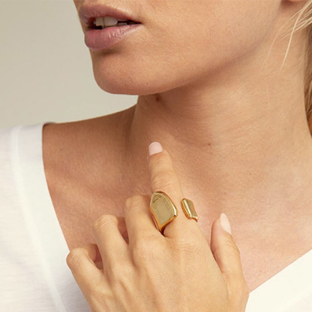 UNOde50 18K Gold - Plated Split Ring - MococoUNOde50ANI0248ORO0000LRings