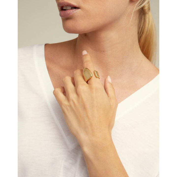 UNOde50 18K Gold - Plated Split Ring - MococoUNOde50ANI0248ORO0000LRings