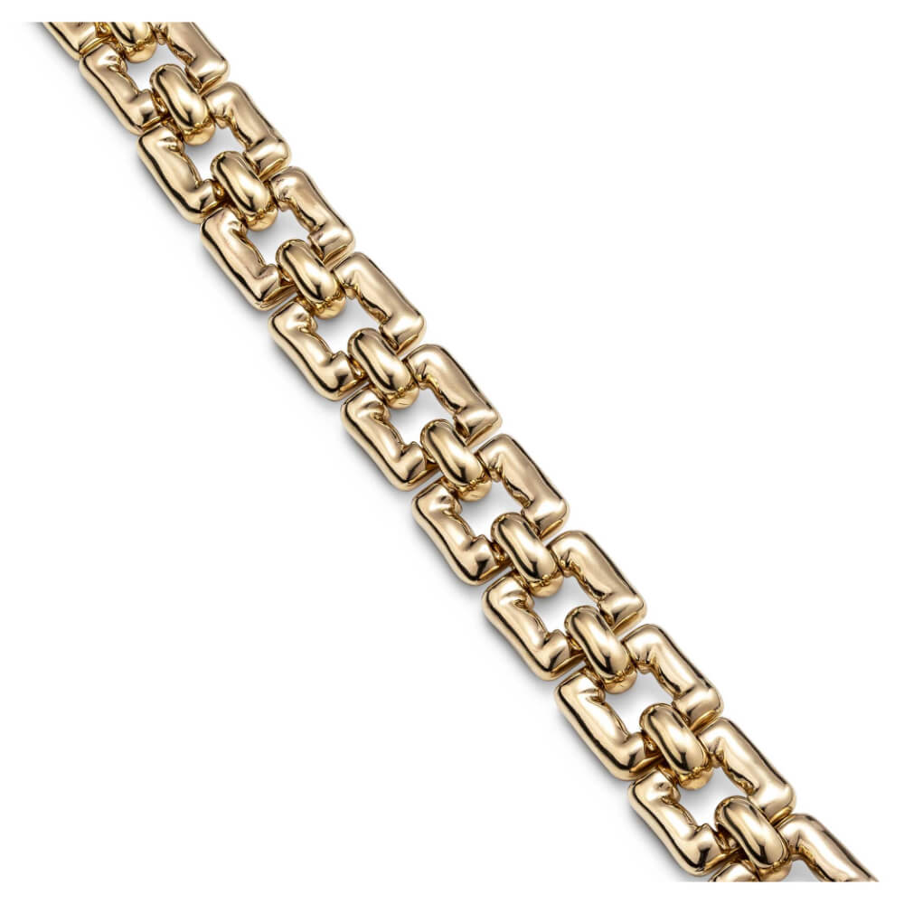 UNOde50 18K Gold - Plated Square Link Bracelet - MococoUNOde50PUL2241ORO0000MBracelets