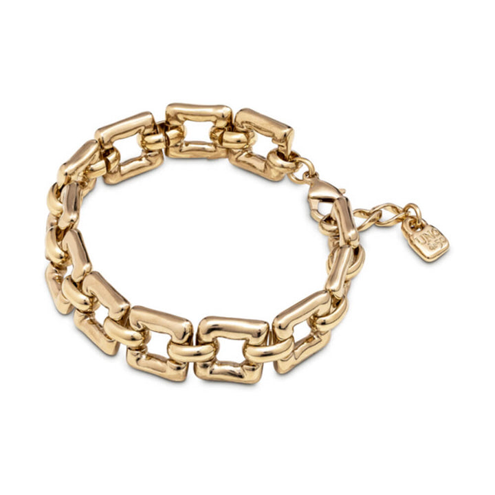 UNOde50 18K Gold - Plated Square Link Bracelet - MococoUNOde50PUL2241ORO0000MBracelets