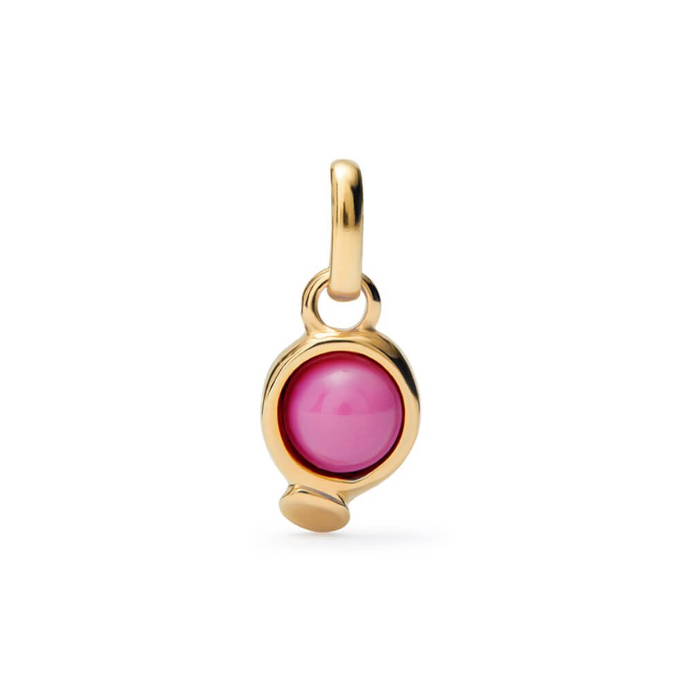 UNOde50 18K Gold - Plated Stone/Pearl Charm - MococoUNOde50CHA0267VRDORO0UCharms