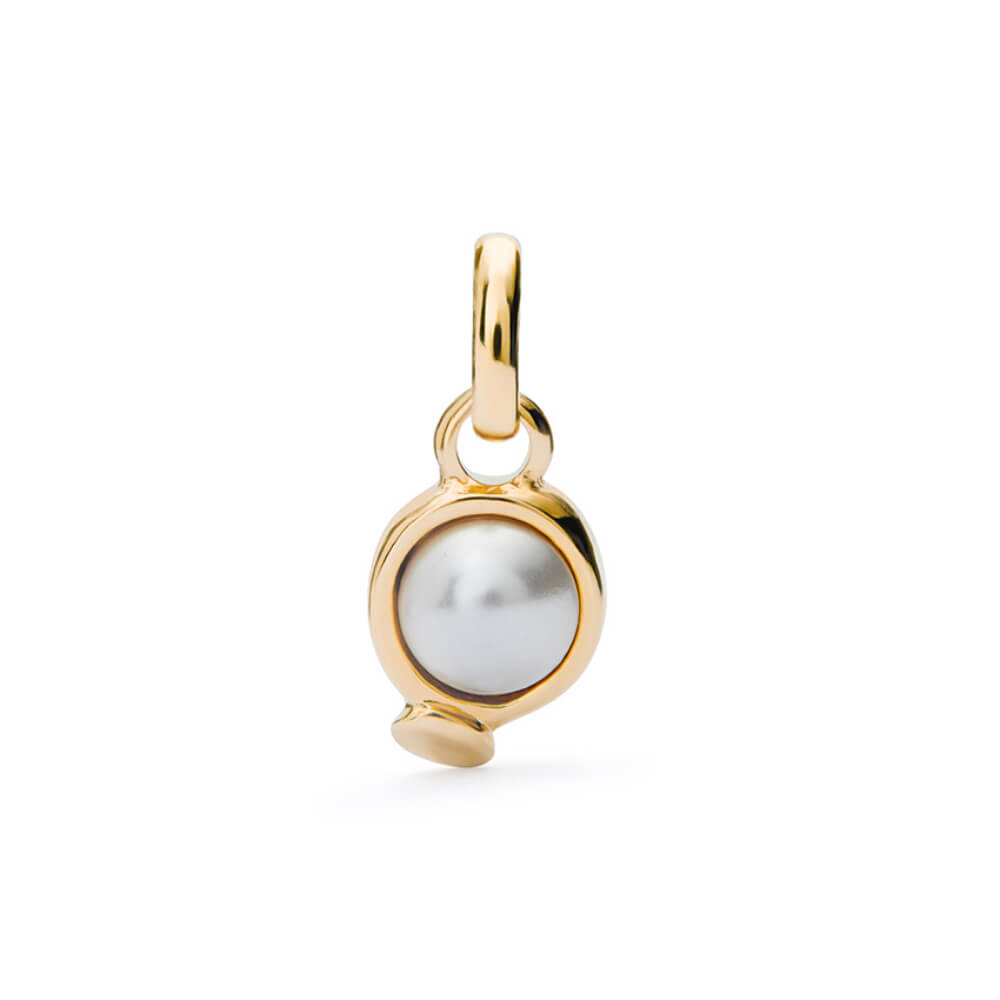 UNOde50 18K Gold - Plated Stone/Pearl Charm - MococoUNOde50CHA0267VRDORO0UCharms