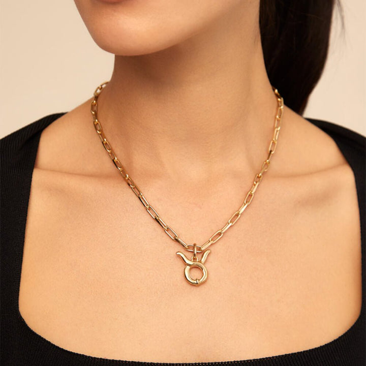 UNOde50 18K Gold - Plated Taurus Shaped Charm - MococoUNOde50CHA0197OROTAU0UCharms